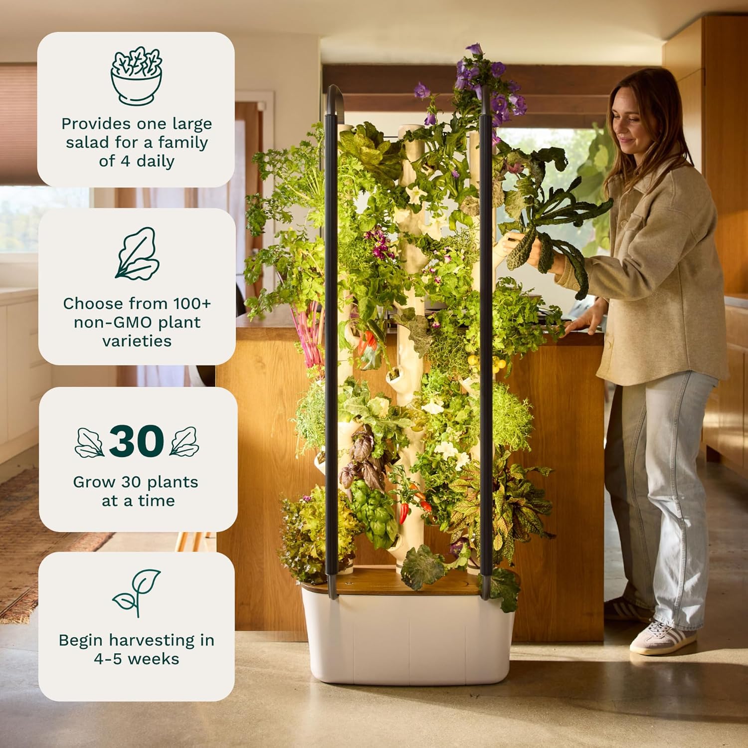 Smart Garden Vertical Planter - Smart Indoor Gardening System Commercial Vertical