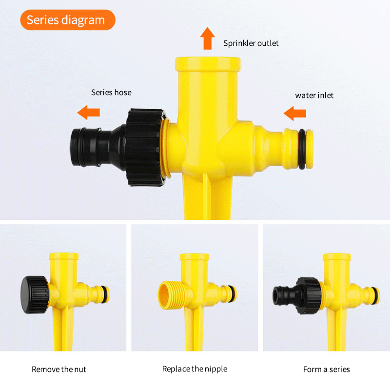 5Pcs Garden Sprinkler 360° Rot - Smart Urban Garden ulasan dan harga