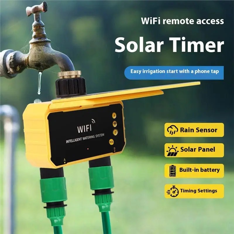 1/2 Outlets WIFI Solar Irrigat - Smart Garden Monitoring System ulasan dan harga
