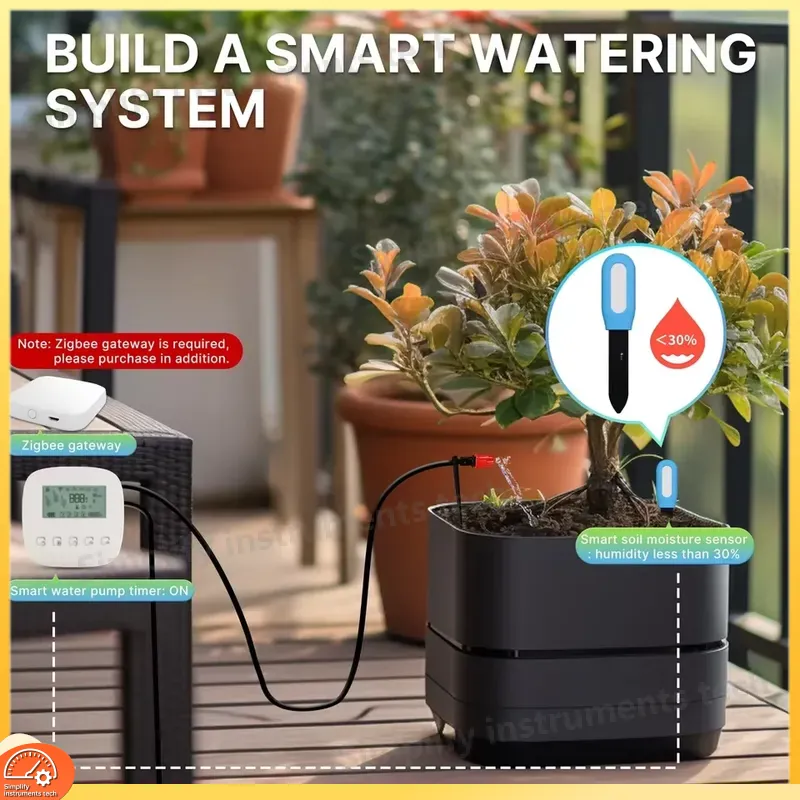 Smart Soil Moisture Temperatur - Smart Garden Monitoring System ulasan dan harga