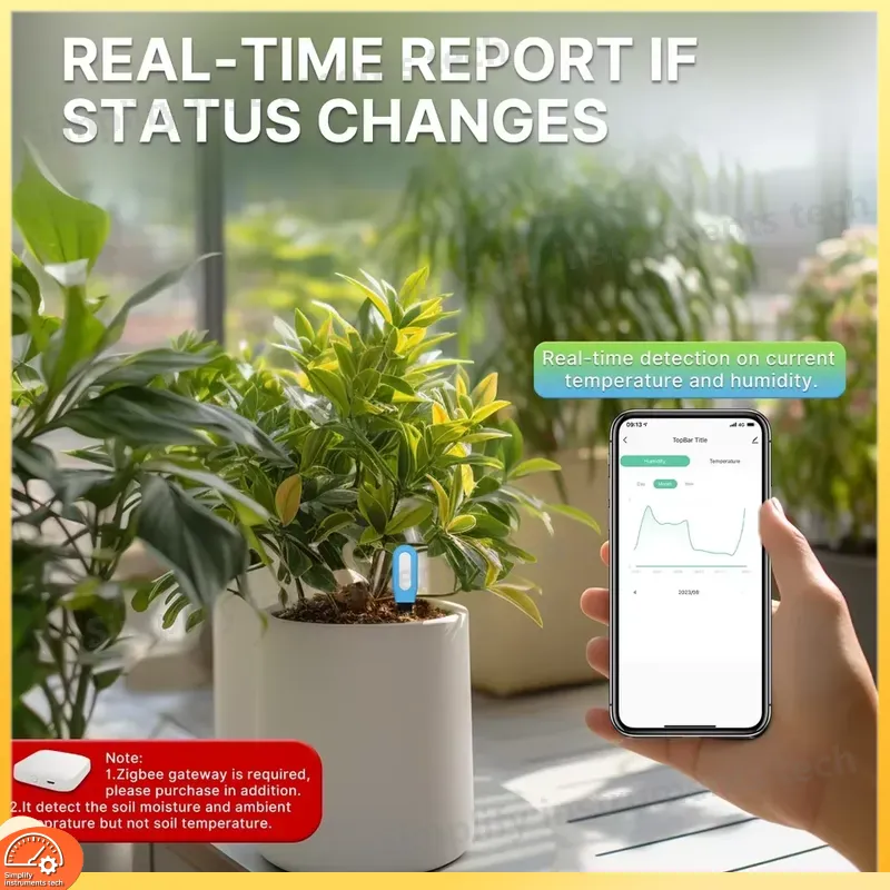 Smart Soil Moisture Temperatur - Smart Garden Monitoring System ulasan dan harga