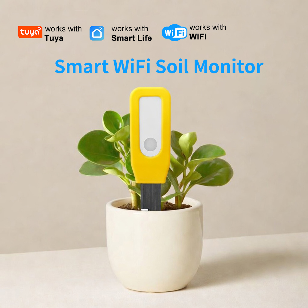 WiFi Soil Monitor Tuya Smart T - Smart Urban Garden ulasan dan harga