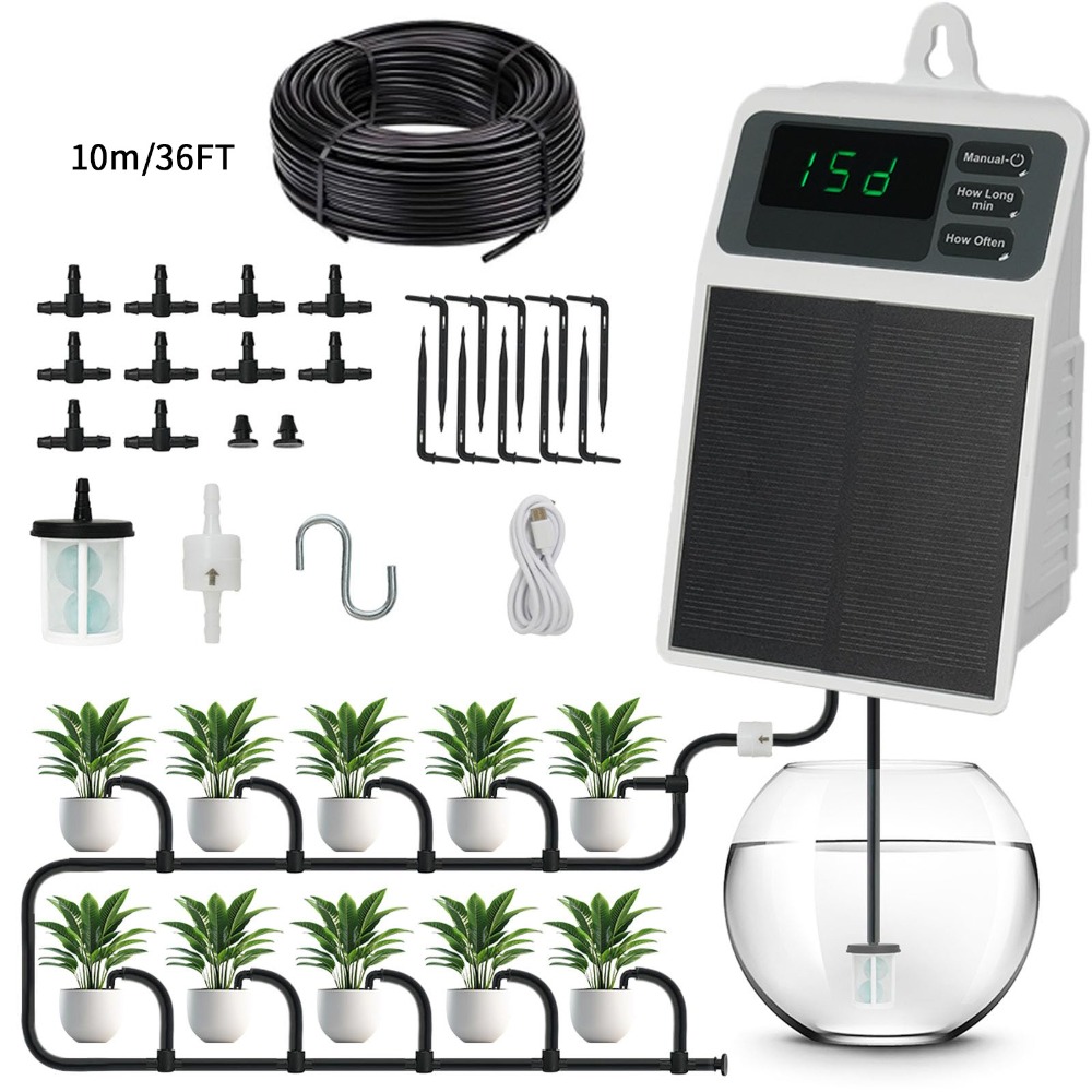 Upgraded Solar Drip Irrigation - Smart Urban Garden ulasan dan harga