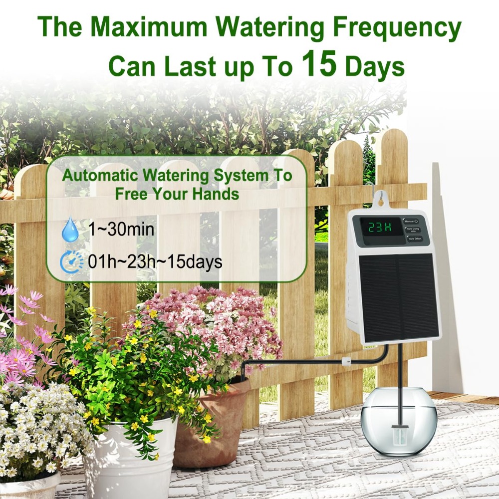 Upgraded Solar Drip Irrigation - Smart Urban Garden ulasan dan harga