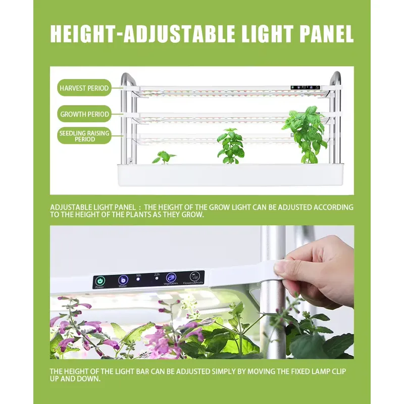 Rolling 4-Tier Hydroponic Gard - Smart Urban Garden ulasan dan harga
