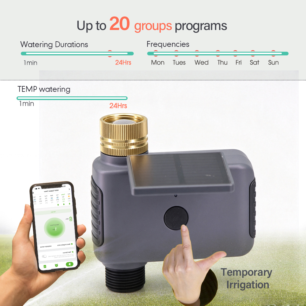 BSP/NPT Tuya Smart Solar Wifi  - Smart Garden Monitoring System ulasan dan harga
