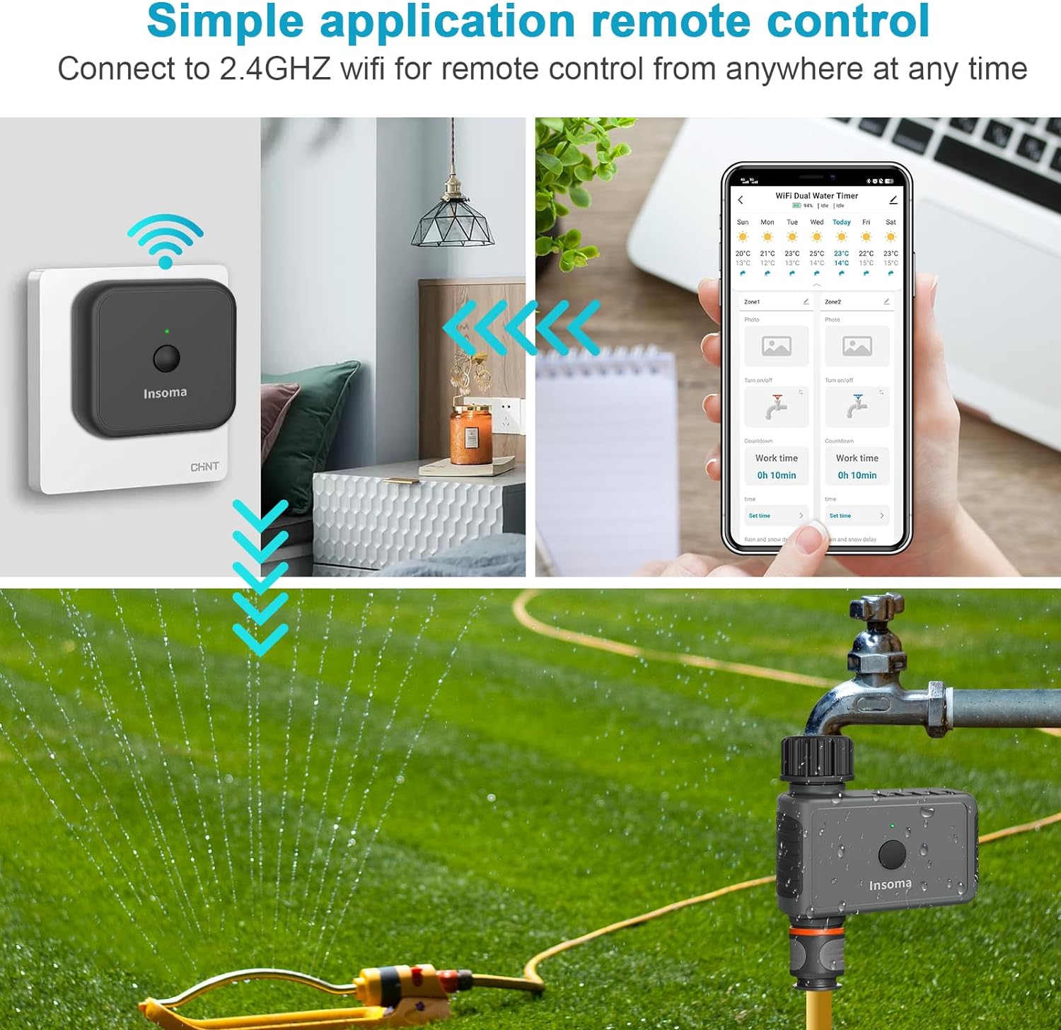 Insoma Wifi Automatic Sprinkle - Smart Garden Monitoring System ulasan dan harga