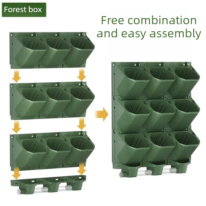 Wall Mounted Plant Pot Set Sma - Smart Garden Vertical Planter ulasan dan harga