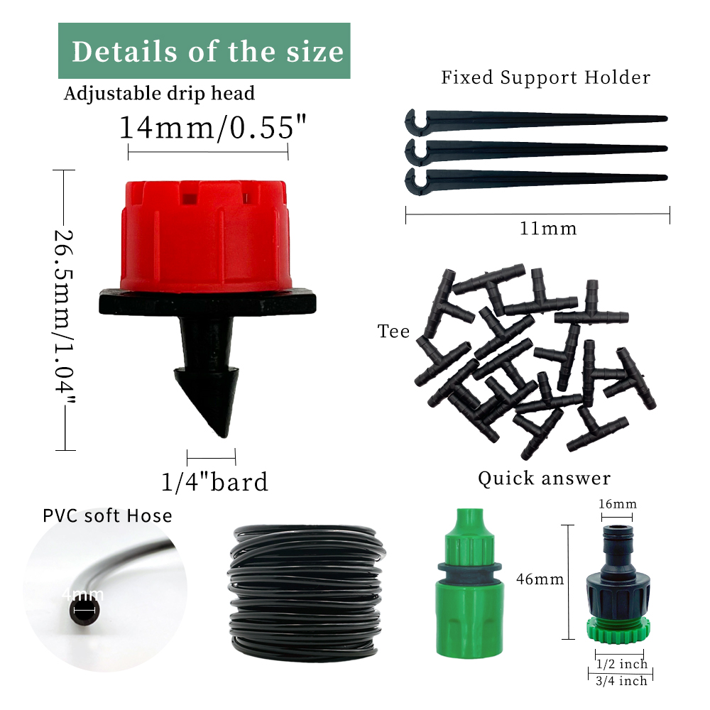Greenhouse 10M-30M DIY Drip Ir - Smart Urban Garden ulasan dan harga